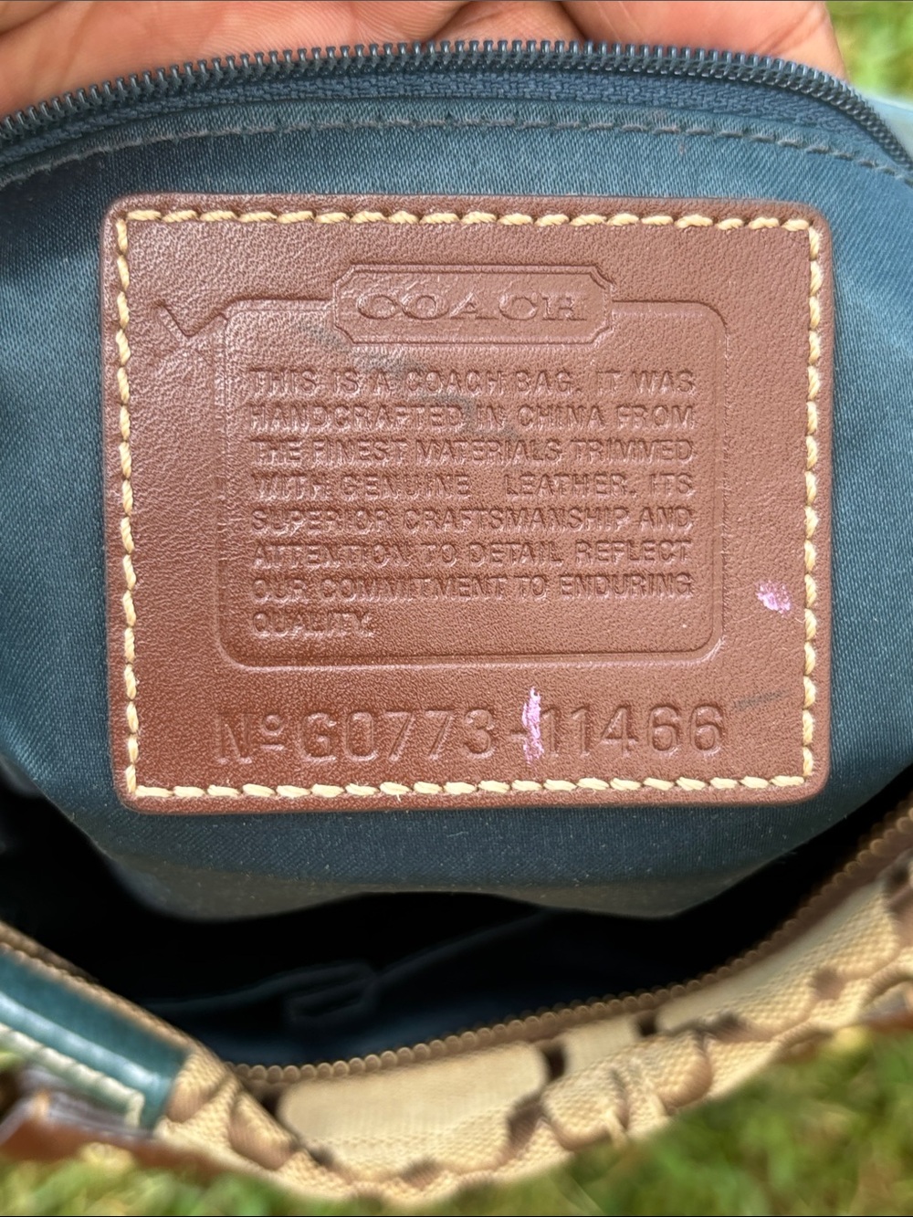Coach Patchwork Shoulder Hobo in Multi-Tone Leather and Fabric - Picture 7 of 8